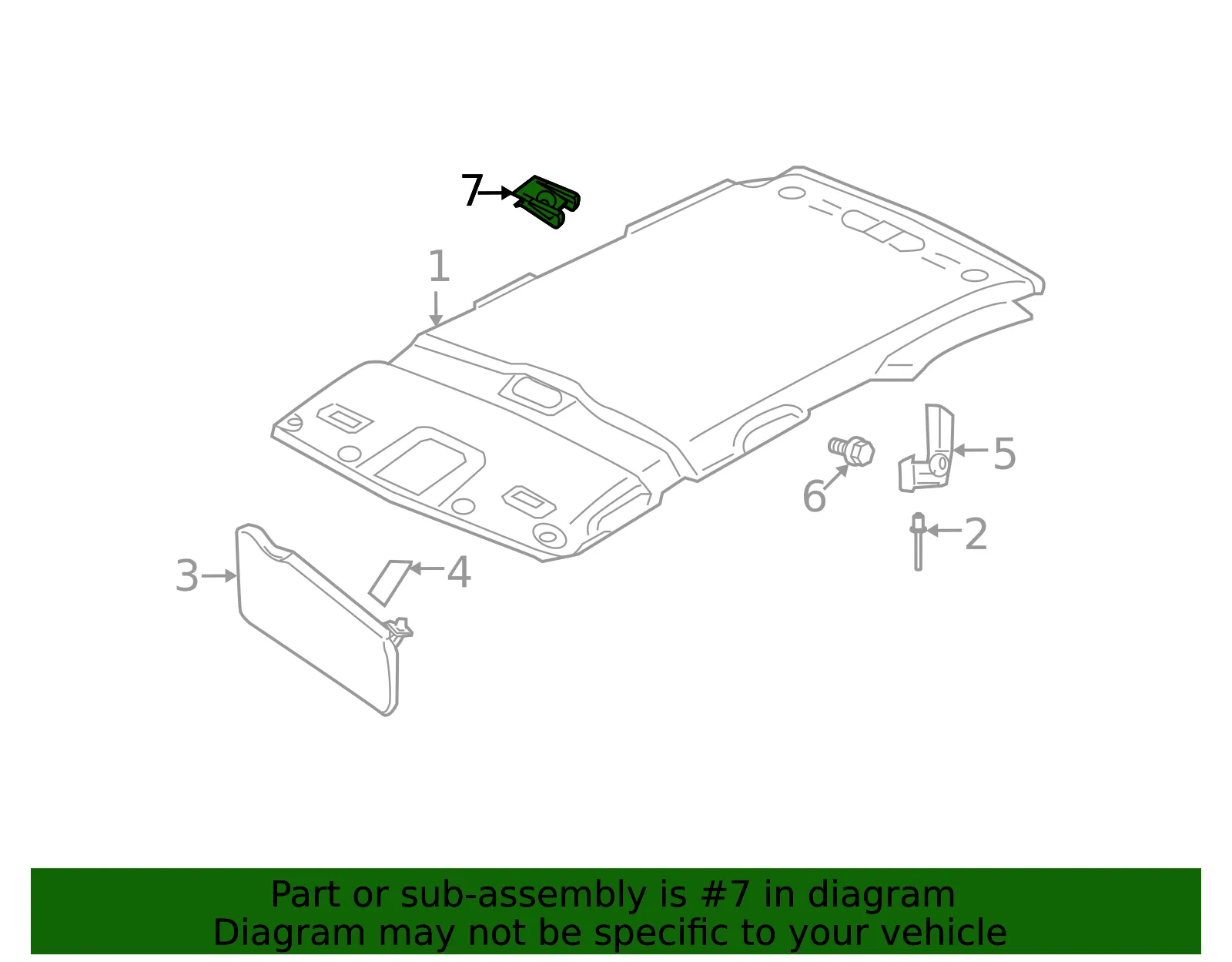 Coat Hook Nut - Ford (-W705267-S439) - view 9
