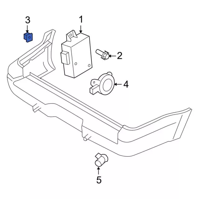 Coat Hook Nut - Ford (-W705267-S439) - view 7