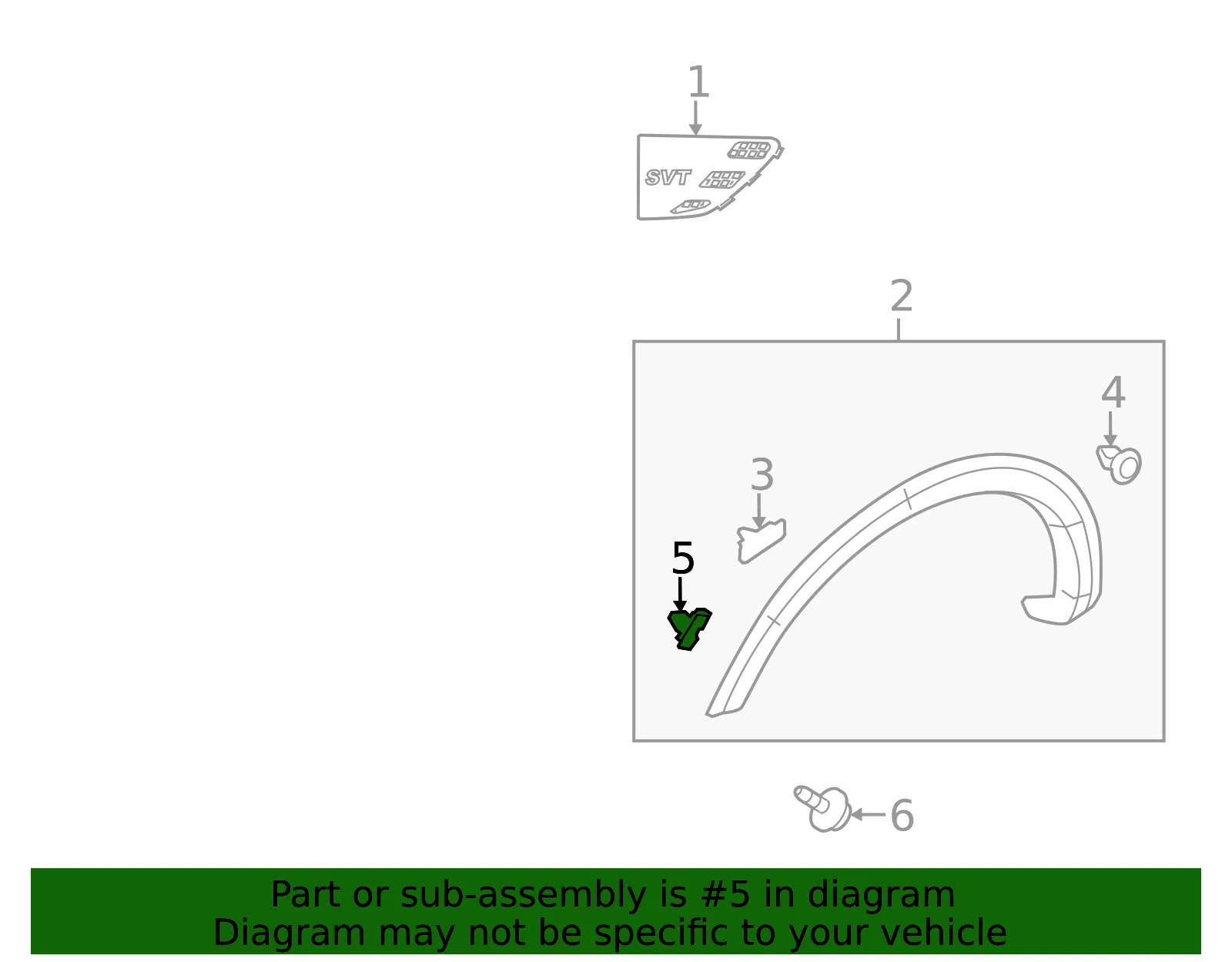 Flare Fastener - Ford (-W790230-S900) - view 5