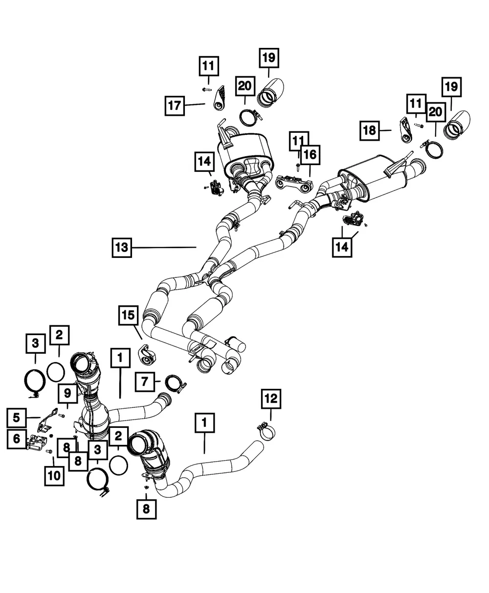 Hose Clamp Clamp - Mopar (06513980AA)