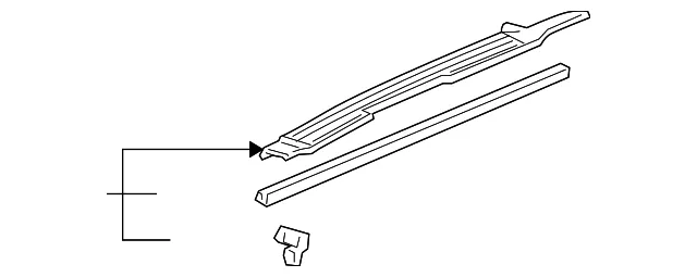 Rear Sill Plate - Driver's Side (LH) - GM (10383148)