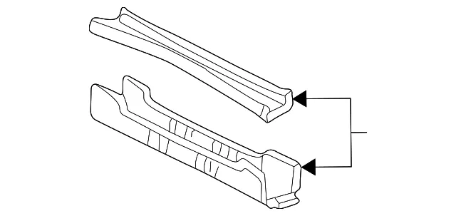 Floor Pan Crossmember with Reinforcement and Nuts - GM (10393232)