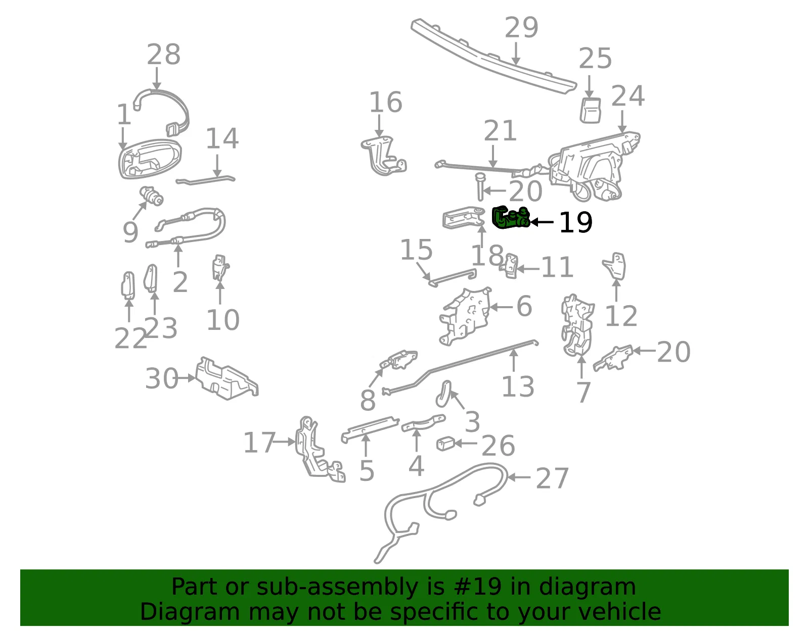 Roller & Bracket - GM (10422545) - view 2