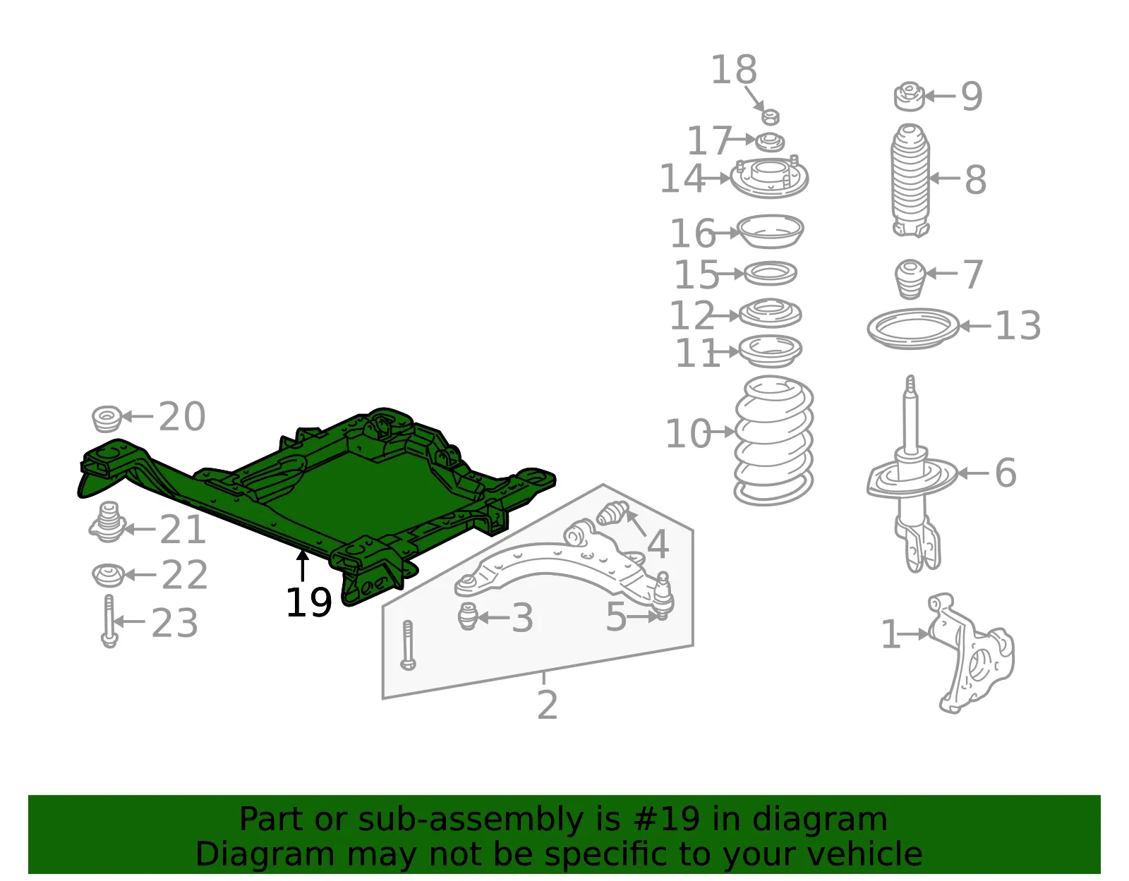Frame Asm Drivetrain & Frt - GM (10429492) - view 2