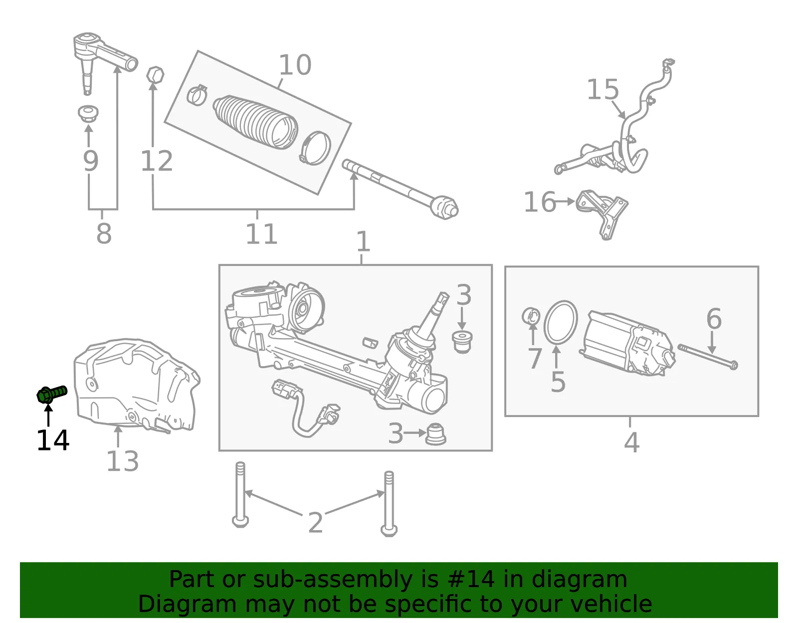M6x1x16 Multi-Purpose Bolt - GM (11518449) - view 3