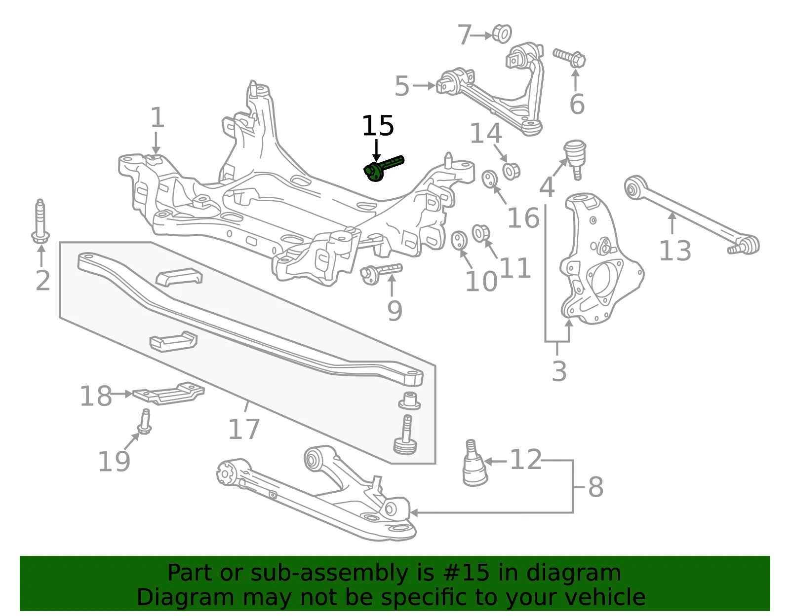 Bolt - ACDelco (11611490) - view 2