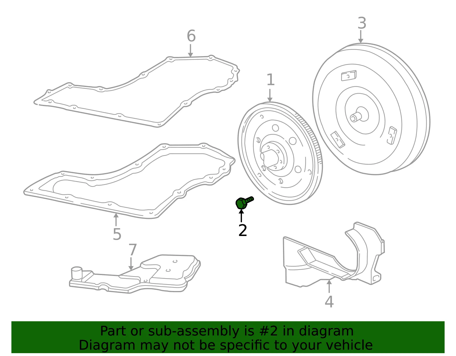 Flywheel Bolt - GM (12338144) - view 3
