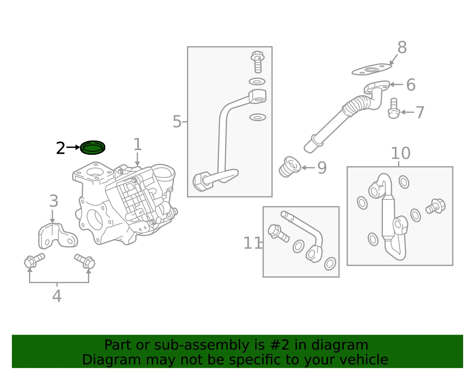 Turbocharger Gasket - GM (12642175) - view 3