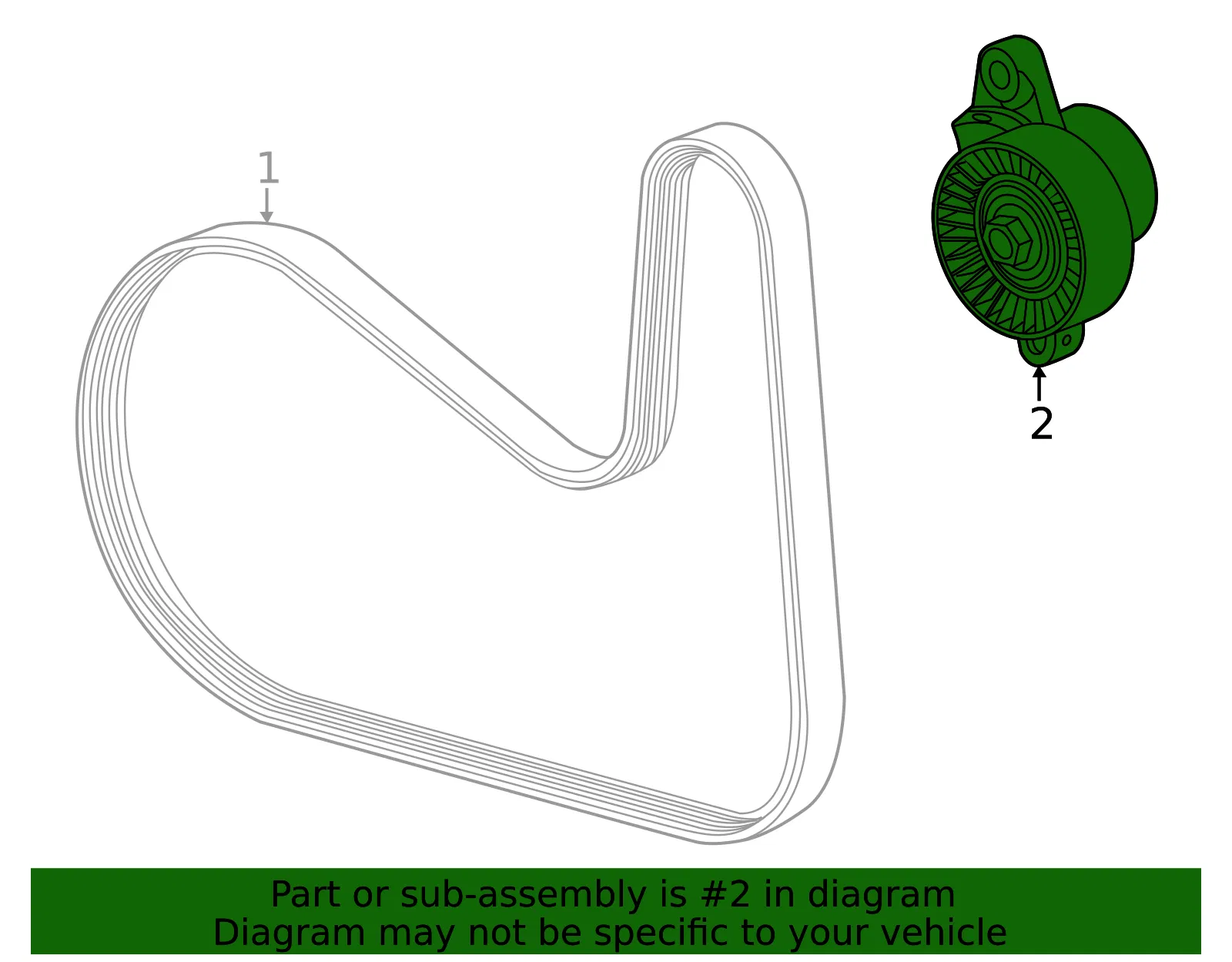 Tensioner - GM (12742383) - view 3
