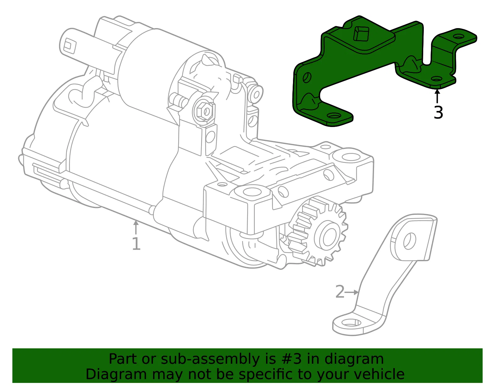 Upper Bracket - GM (12743816) - view 3
