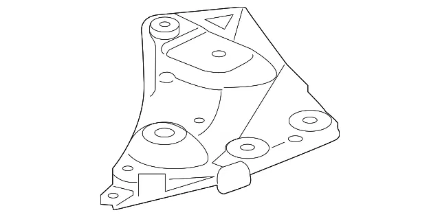 Rear Support - Driver's Side (LH) - GM (13369390) - view 2