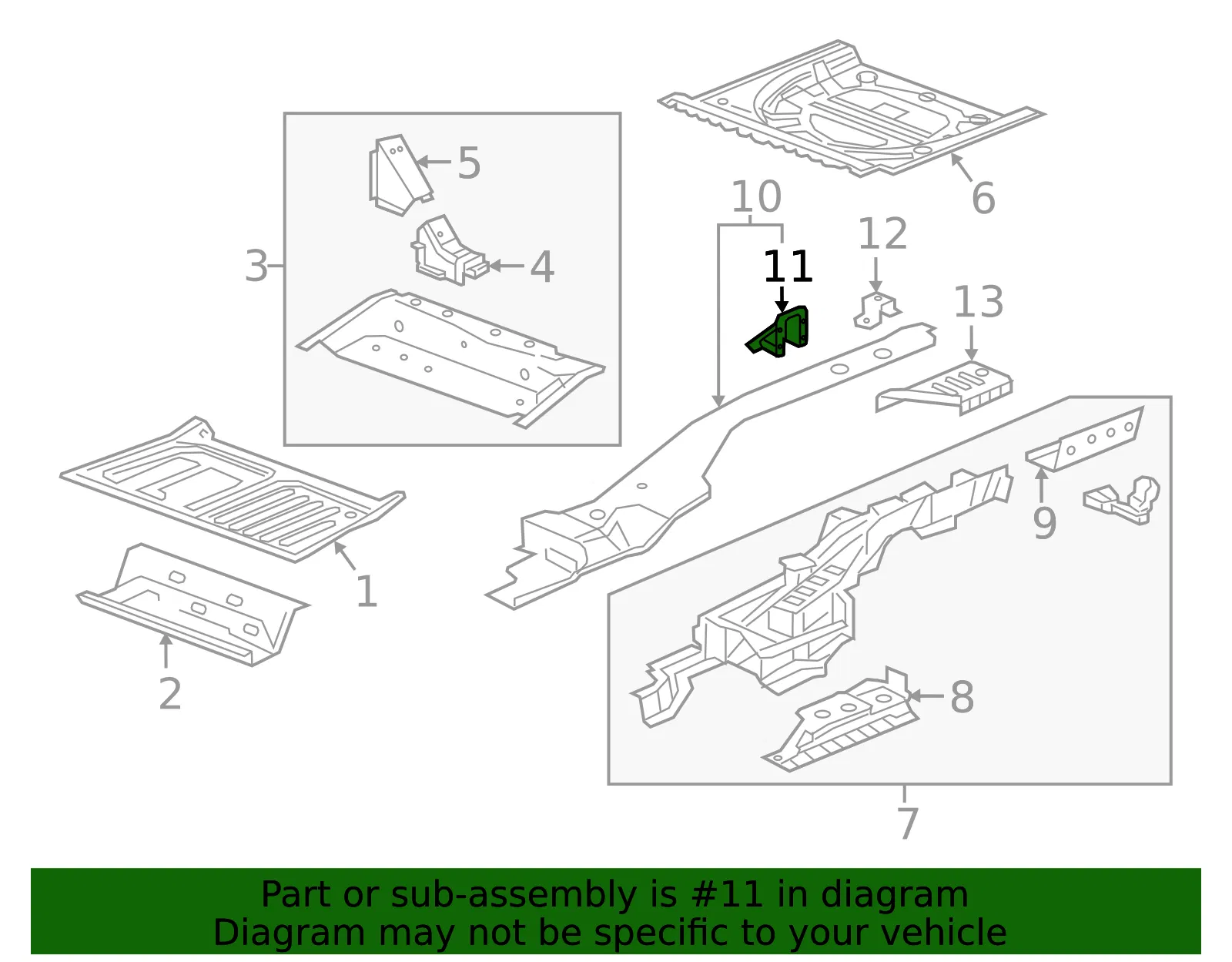Upper Rail Bracket - GM (13395102) - view 3