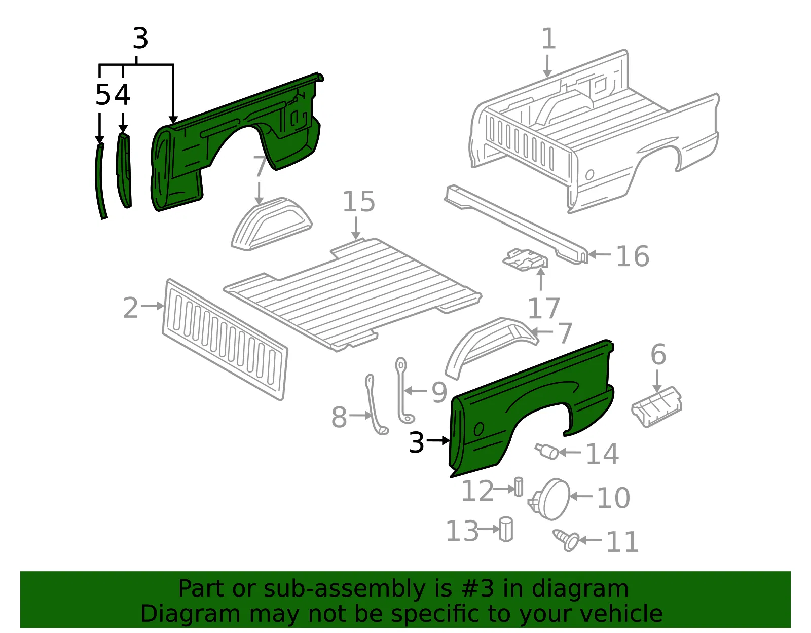 Side Panel Assembly - GM (15244378) - view 2