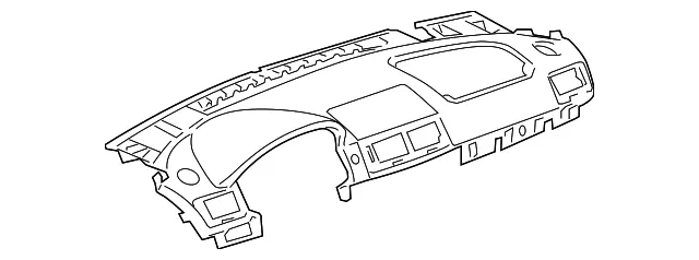Panel I/P Upr Tr *Very Dk - GM (15274557)