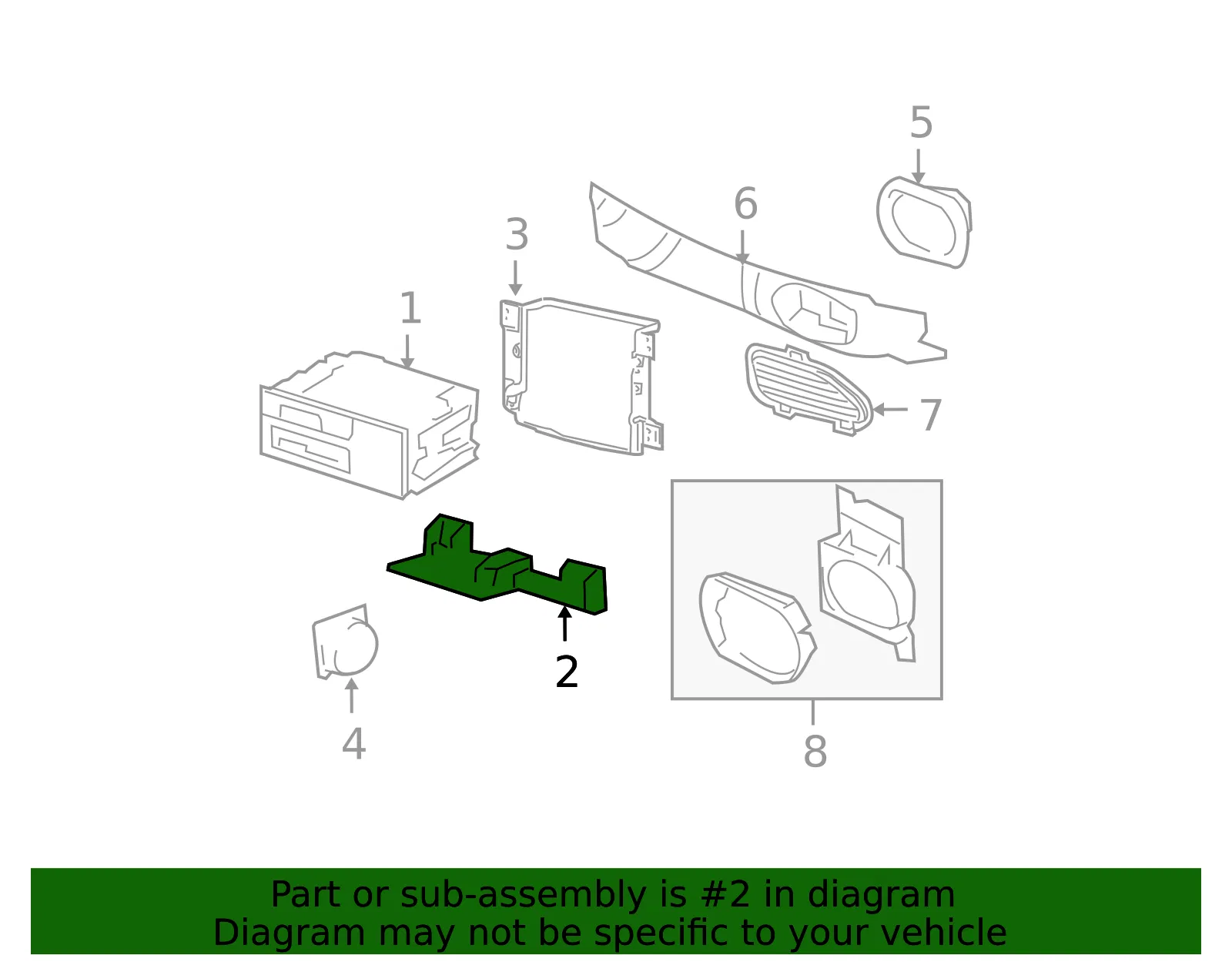 Bracket Rdo Marked Print - GM (15768579) - view 3