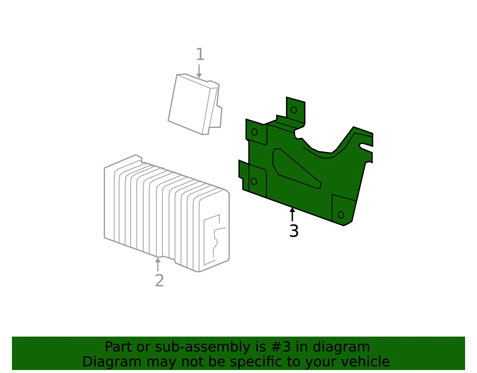 Bracket Acsry Ac & Dc Pwr - GM (15896769) - view 2