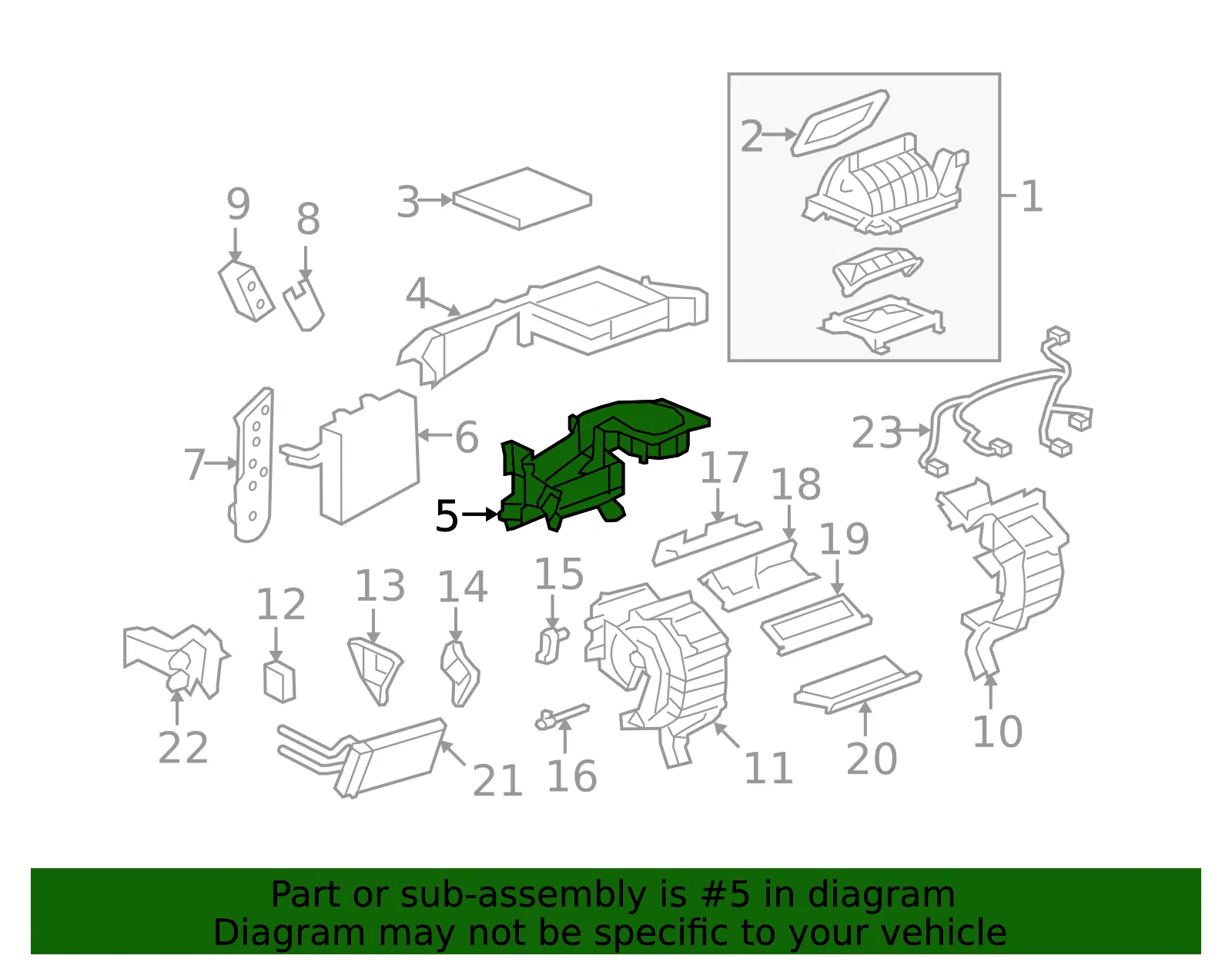 Case Assembly - GM (19130551) - view 2