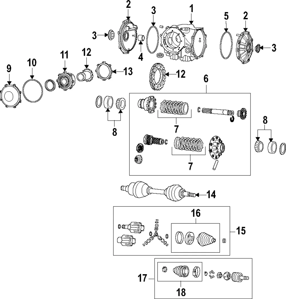 Cover Diff Carr Right - GM (19132782)