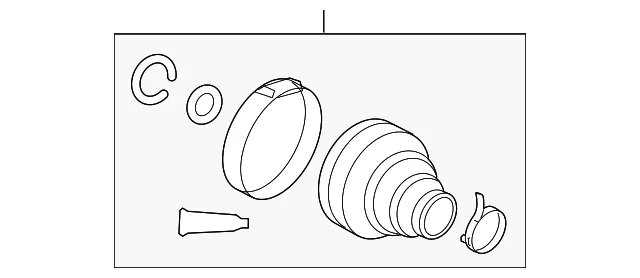 Boot Kit Rr Whl Drv Shf Tr - GM (19183777)