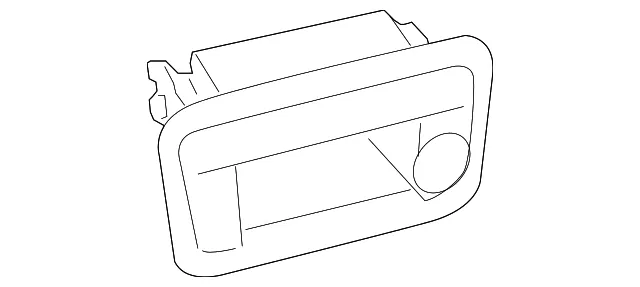 Housing L/Gate O/S Hdl *Bl - GM (19184212)