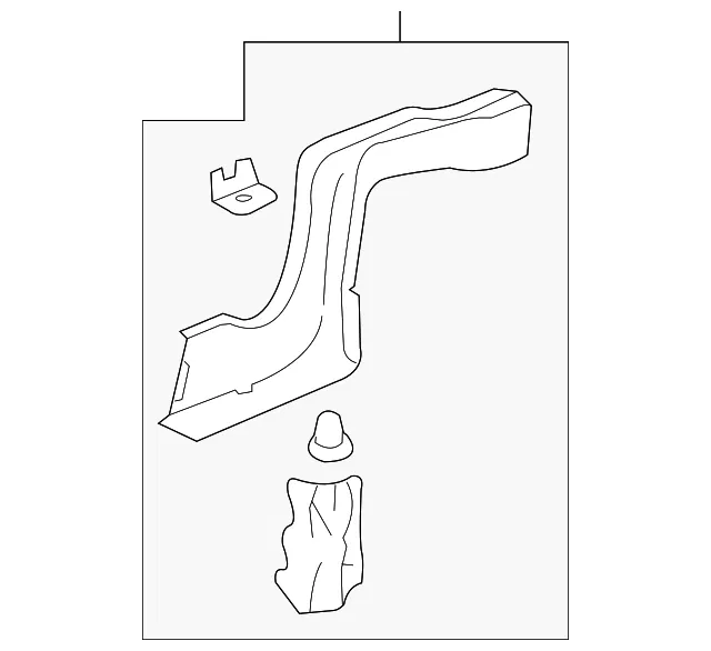 Rear Rail Assembly - Passenger Side (RH) - GM (19206662)