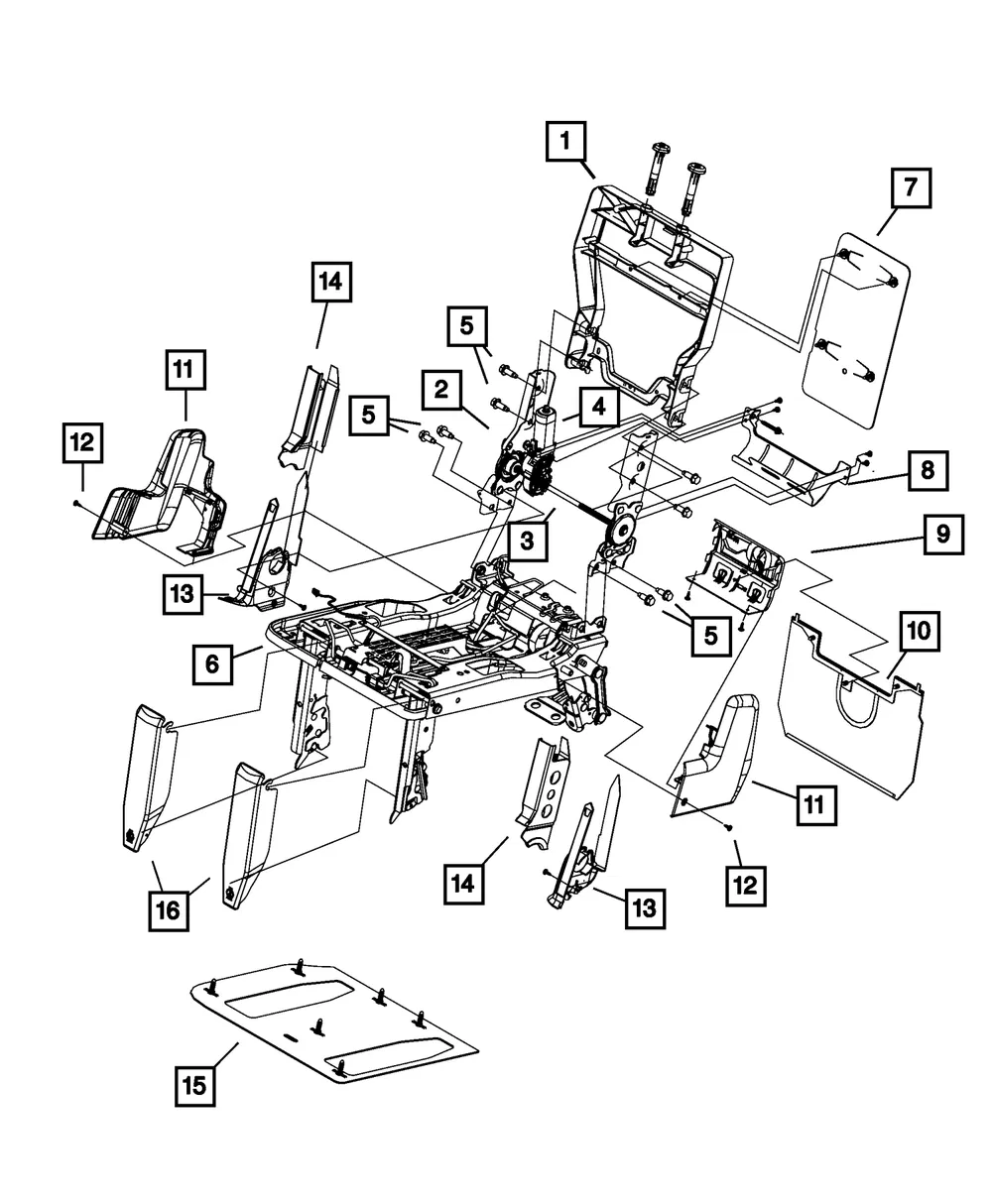 Fold Flat Shield, Right - Mopar (1NG331D5AA)