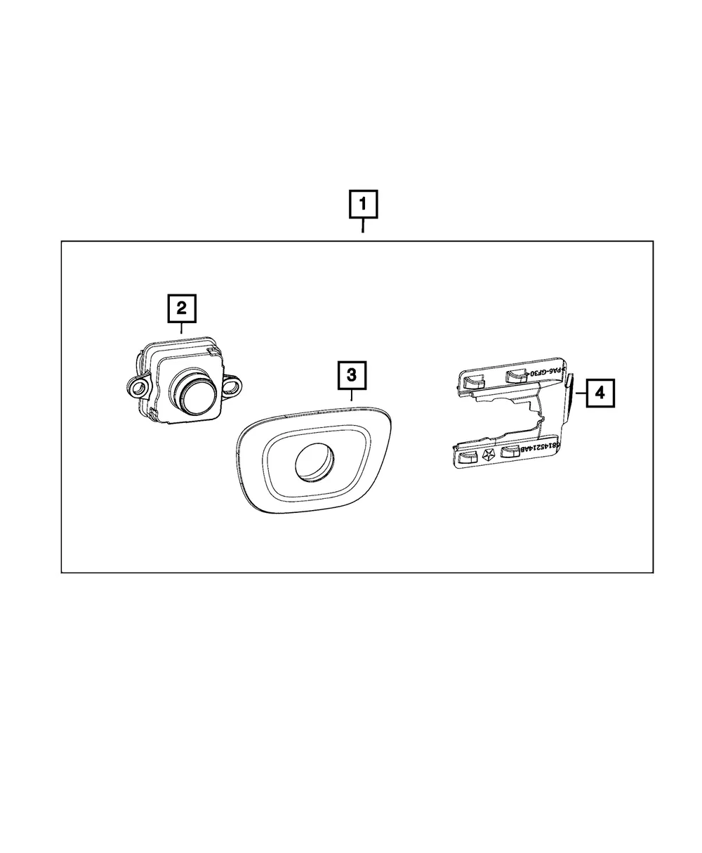 With Bezel Camera Assembly - Mopar (1YR54HT6AI)