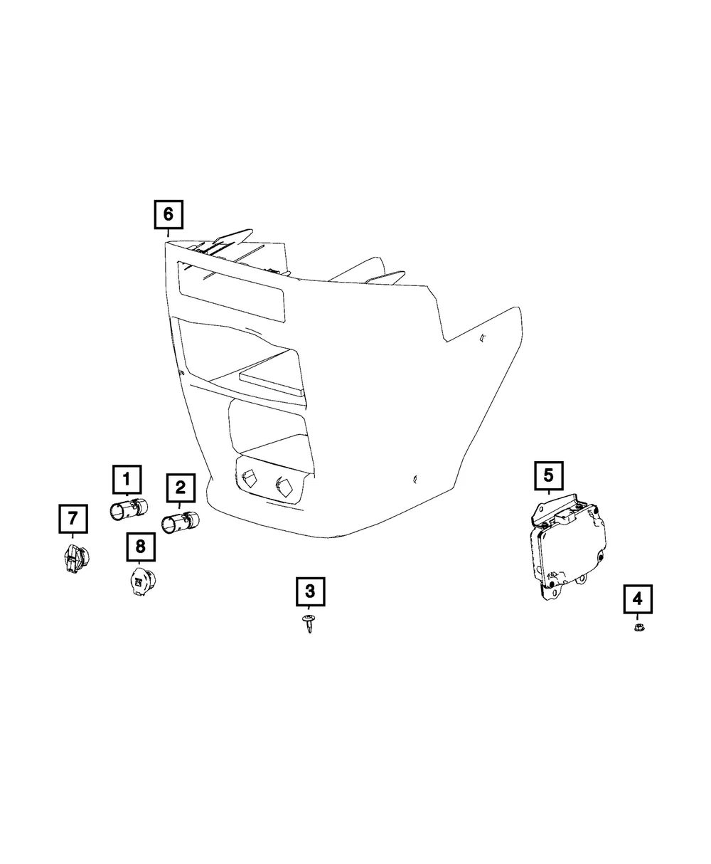 Push Pin - Mopar (1ga24bd1aa)