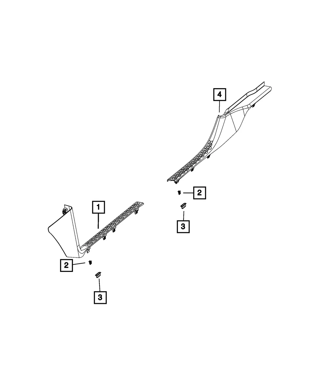 Scuff Plate, Right - Mopar (1ly26lc5ab)