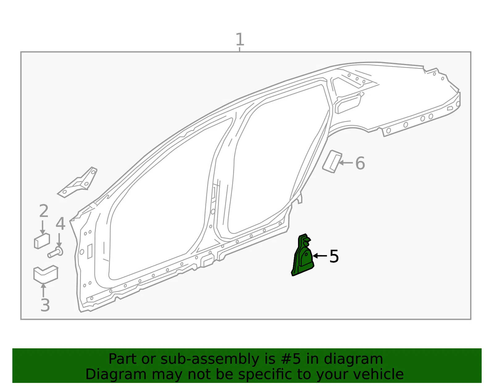 Filler - Passenger Side (RH) - GM (22923765) - view 3