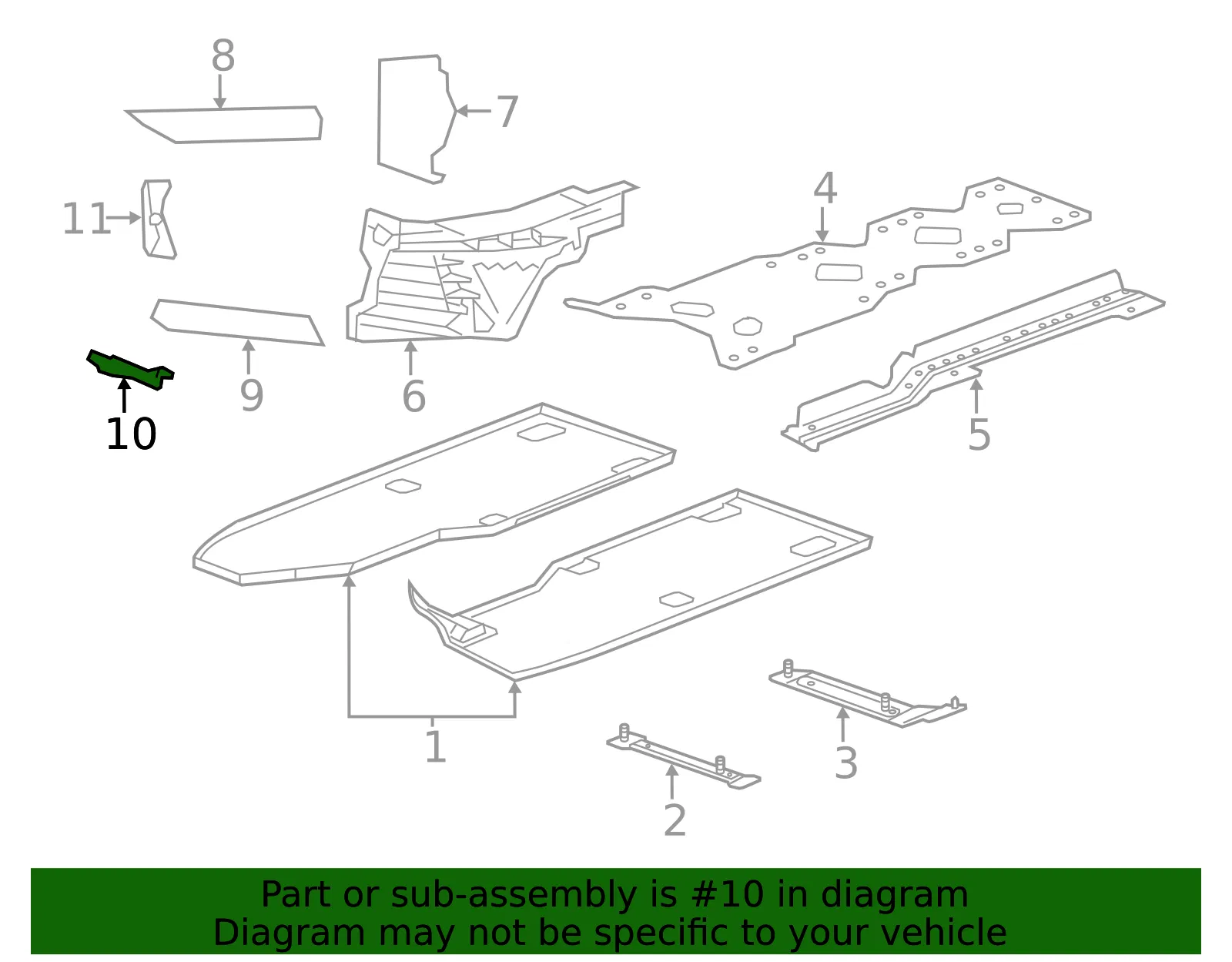 Front Panel - Driver's Side (LH) - GM (22979724) - view 3