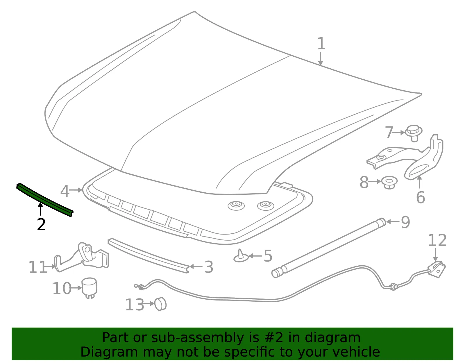 Outer Seal - Driver's Side (LH) - GM (23216875) - view 3