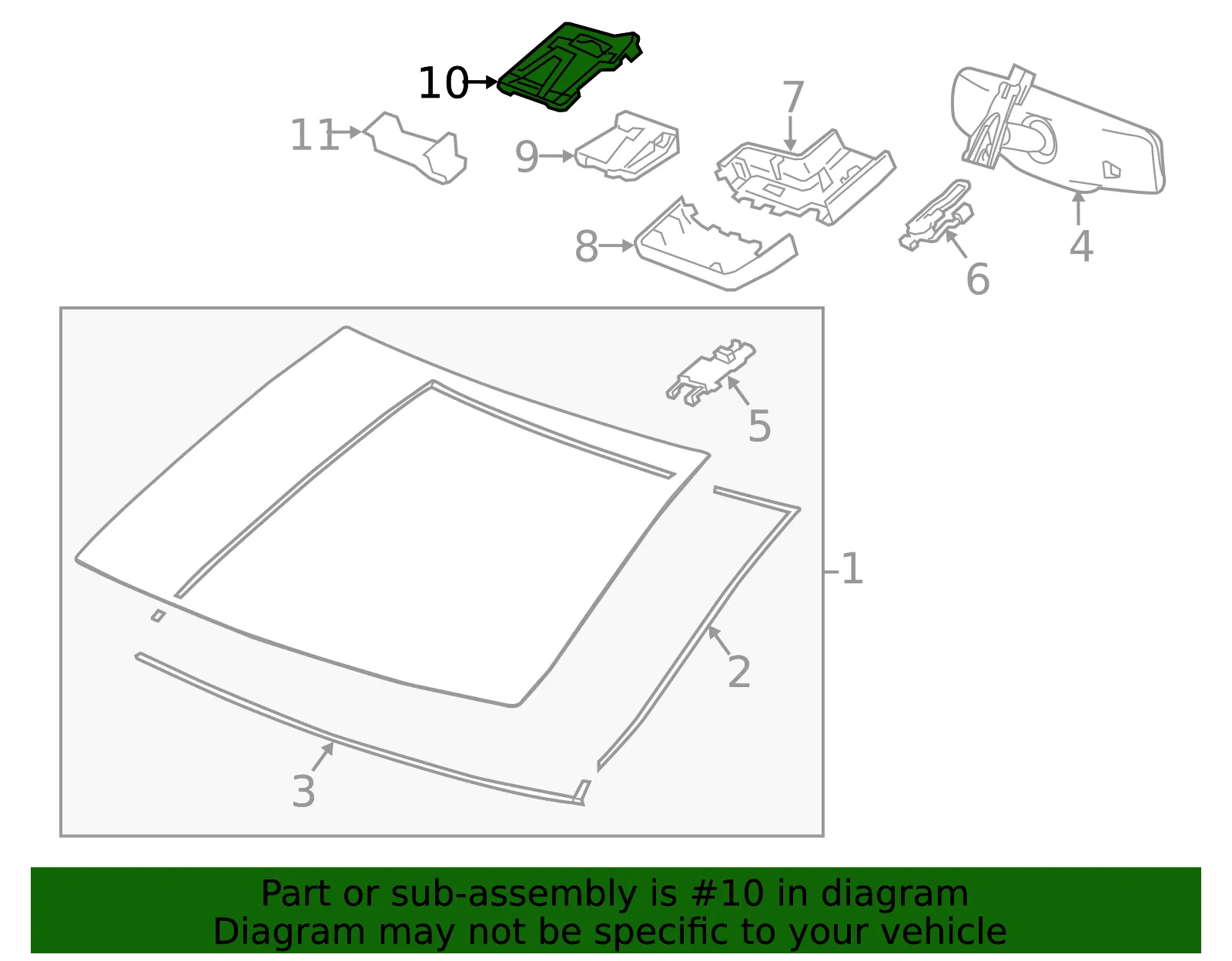 Mount Bracket - GM (23414549) - view 3