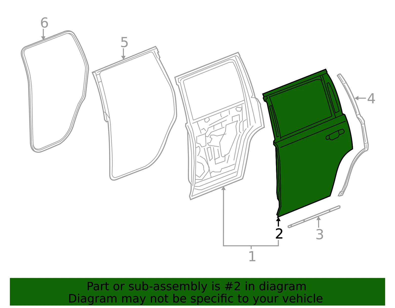 Outer Panel - Passenger Side (RH) - GM (23453683) - view 3