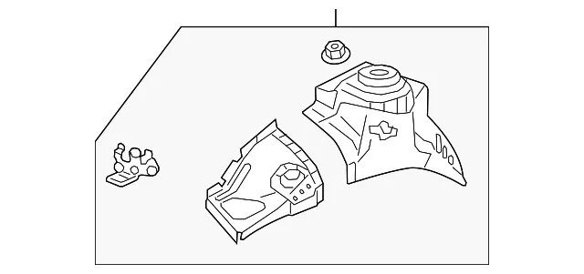 Front Driver Side Wheelhouse Panel - GM (23474921) - view 2