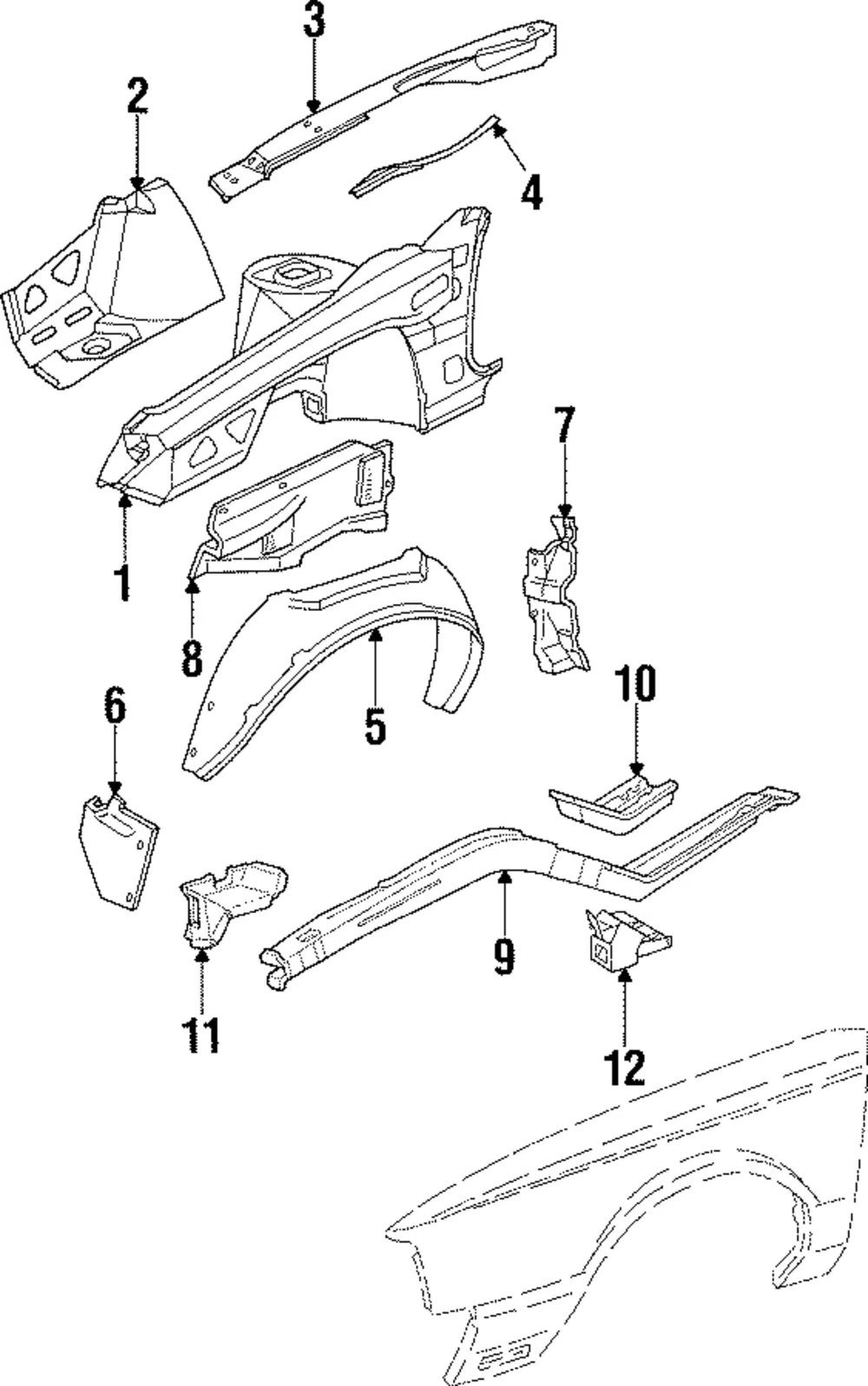 Side Rail Brace - GM (25541057)