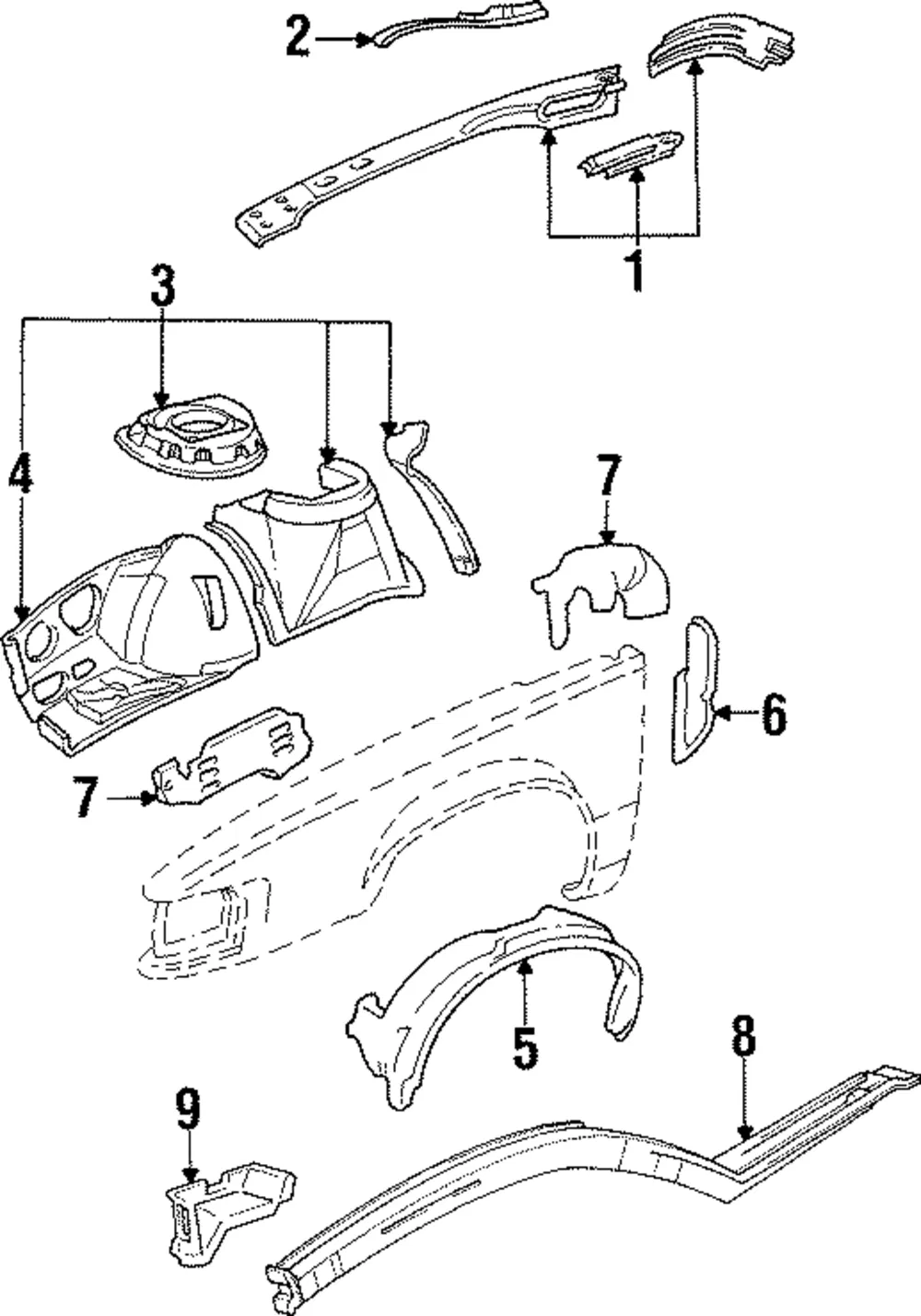 Side Rail Assembly - GM (25660310)