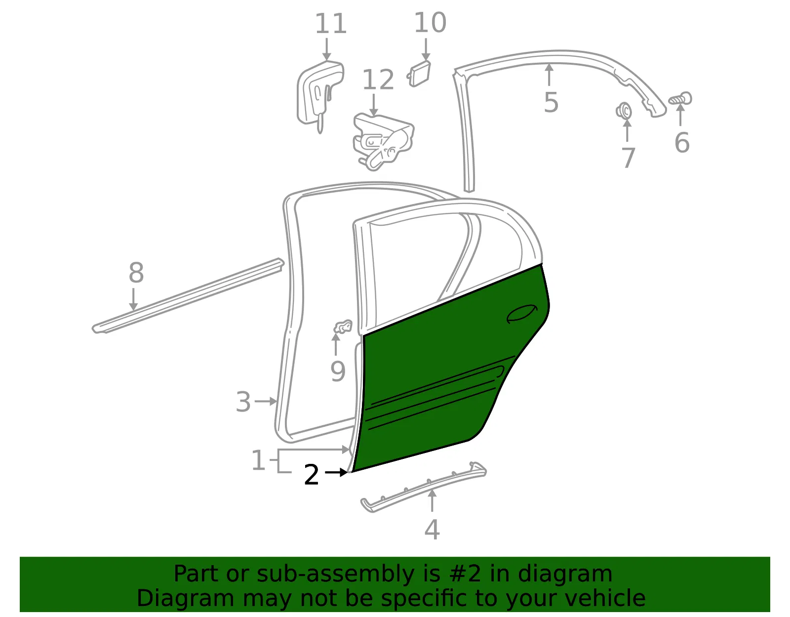 Outer Panel - GM (25739149) - view 2