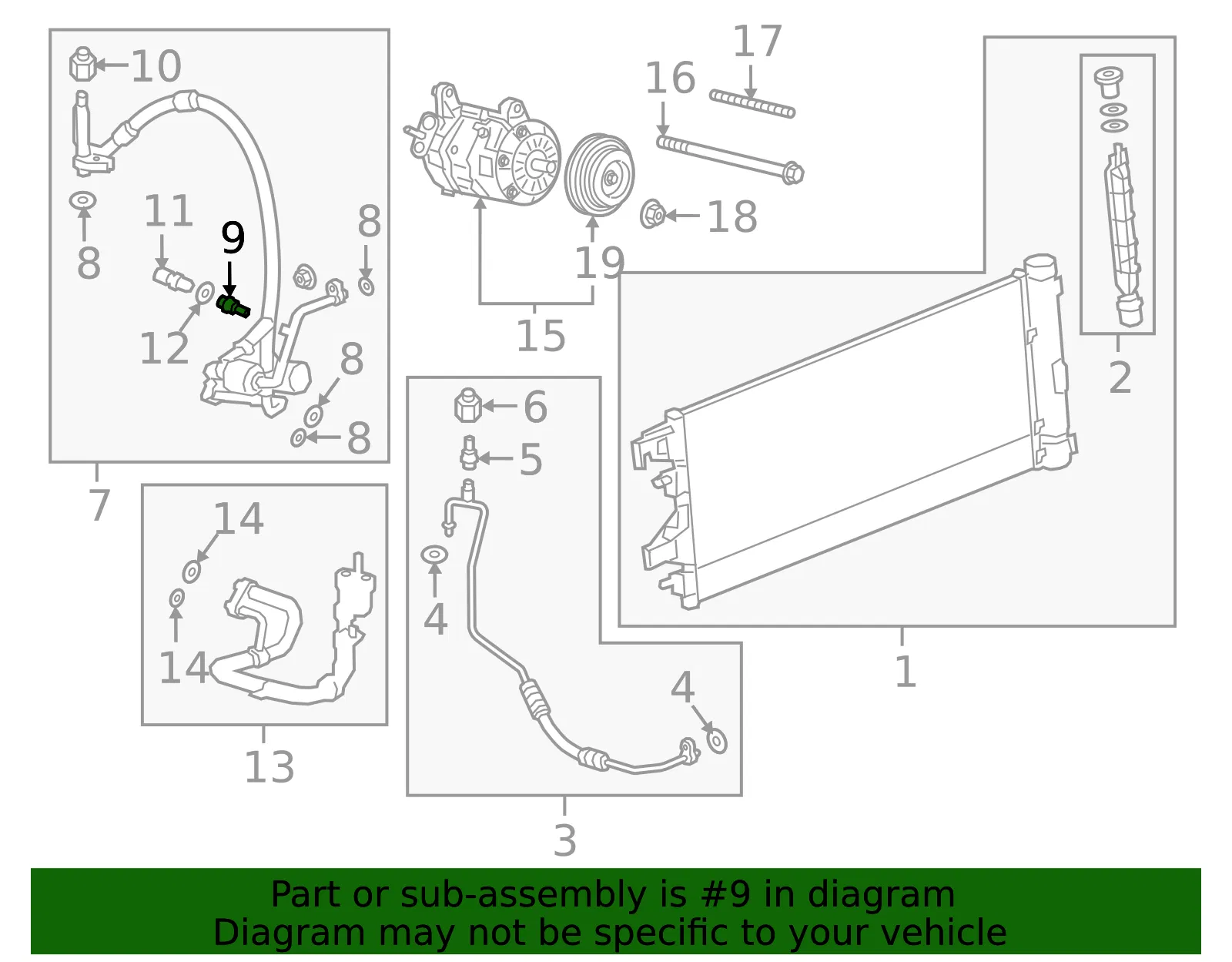 Air Conditioning System Valve Core - GM (25872392) - view 3