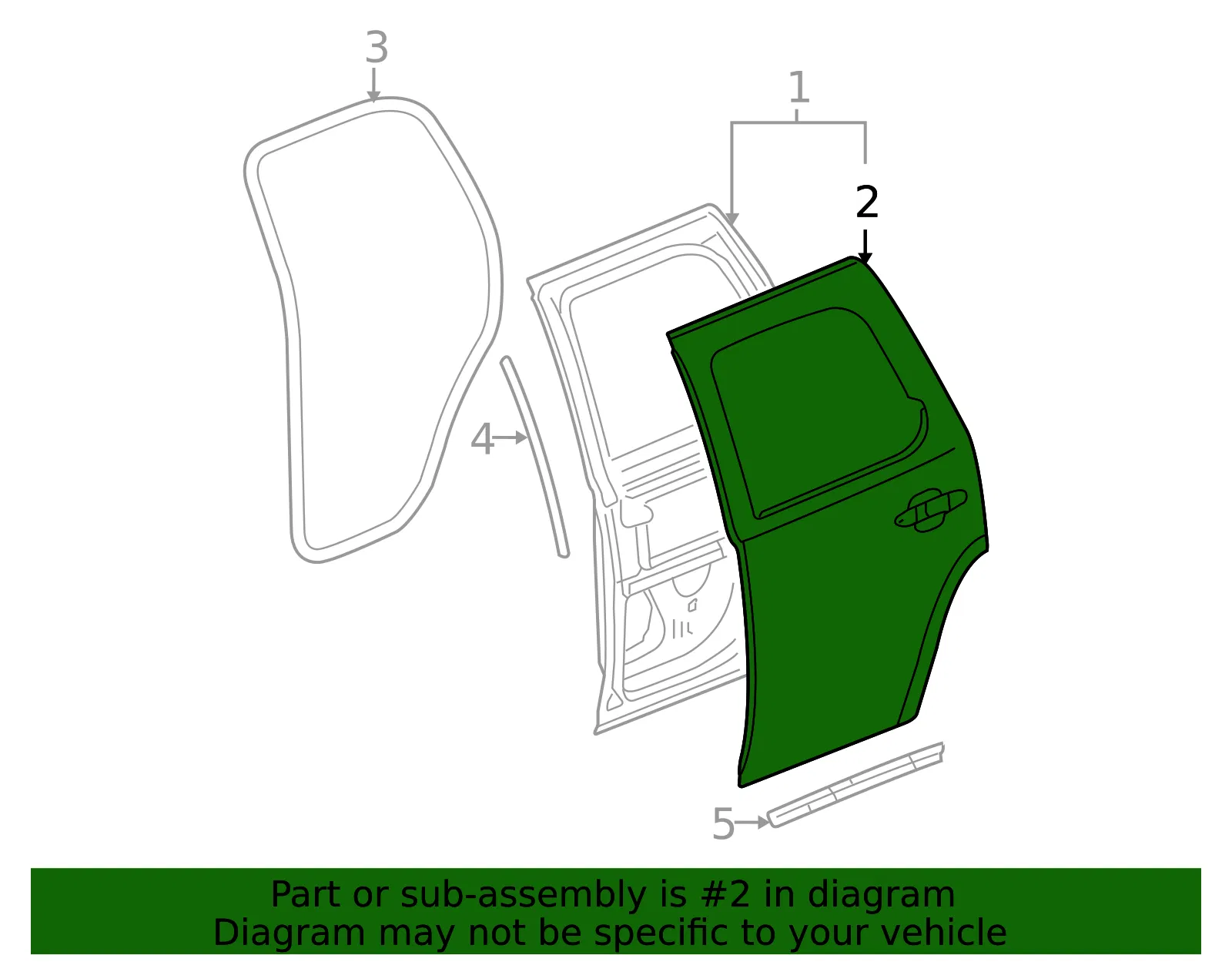 Outer Panel - GM (25904211) - view 2