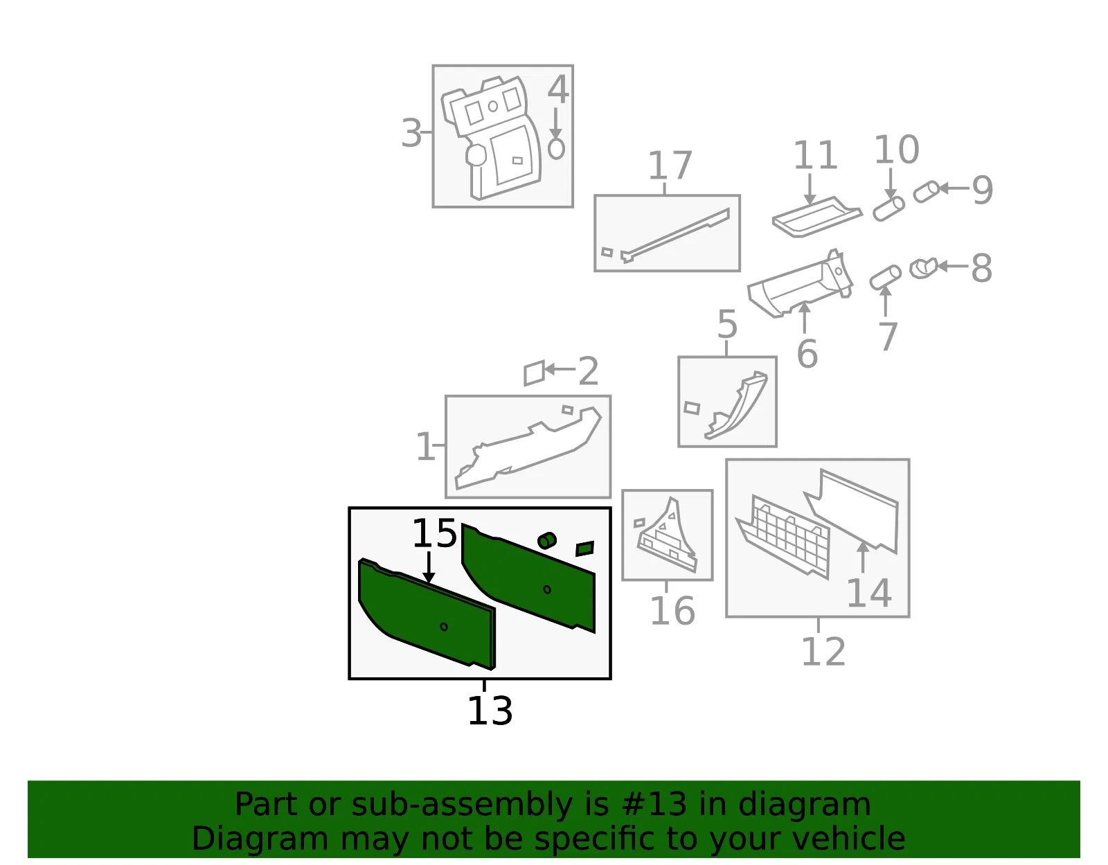 Lower Panel - GM (25905754) - view 3