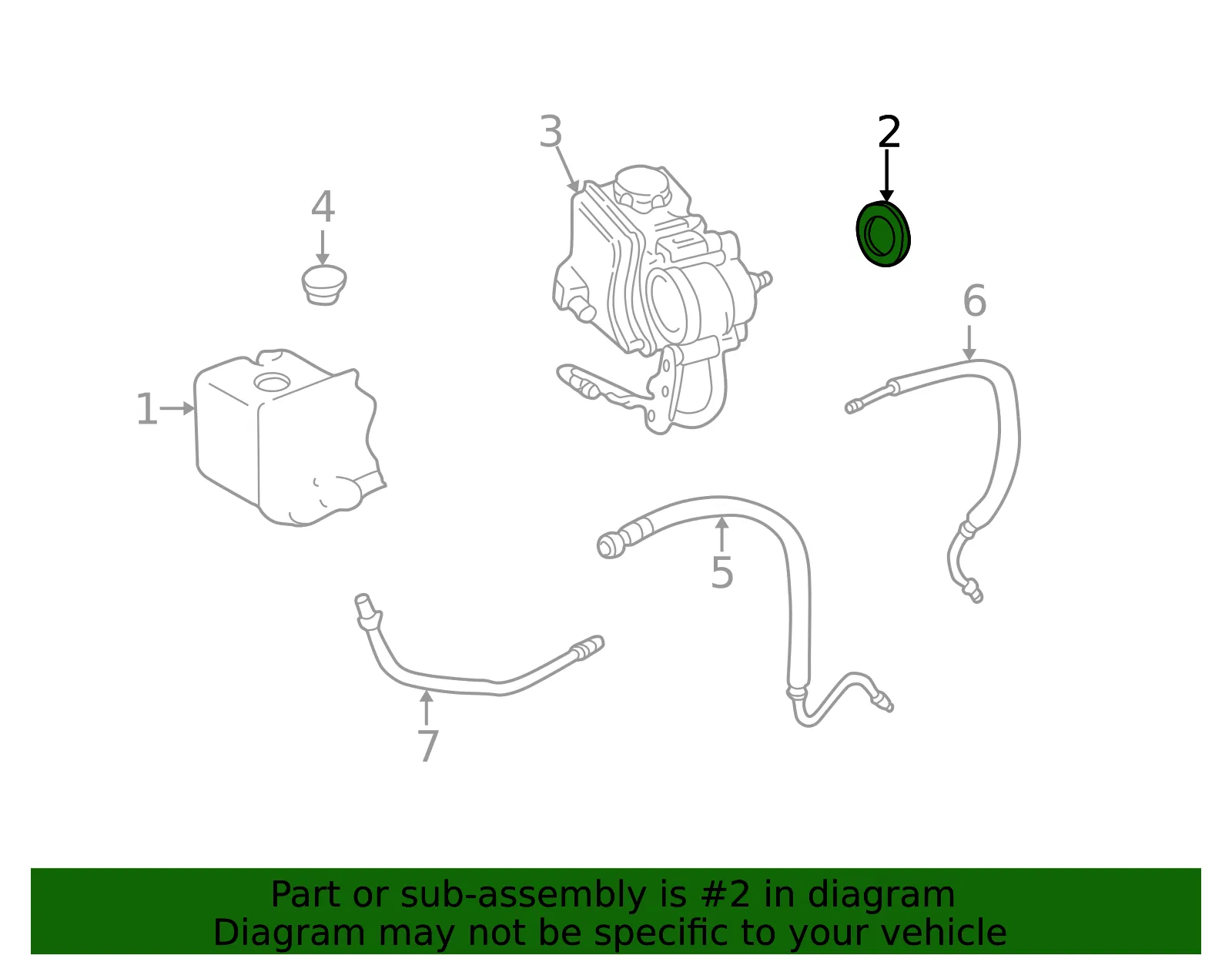 Seal Kit Hyd Strg Pump - GM (26038091) - view 2
