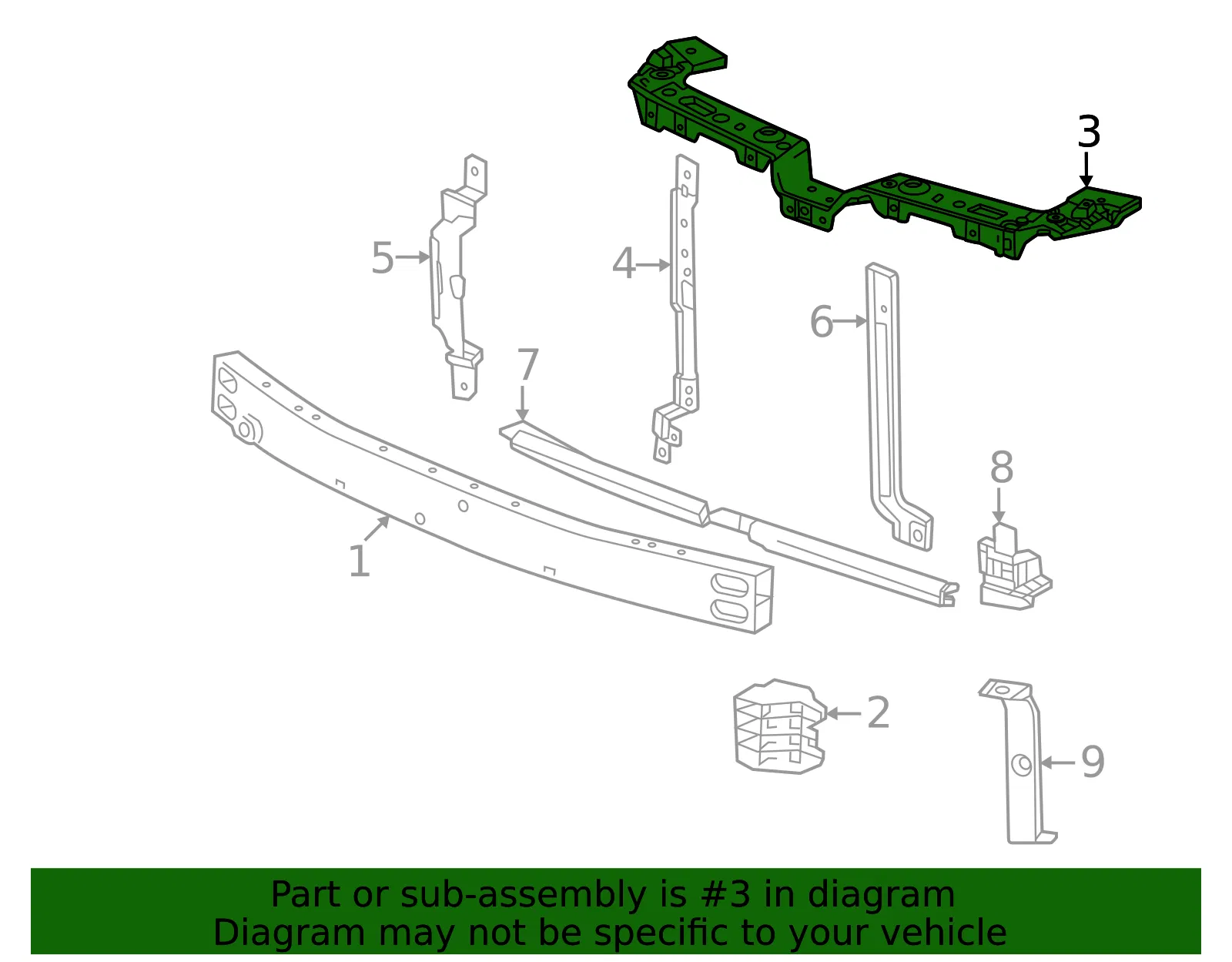 Upper Support - GM (26343793) - view 3