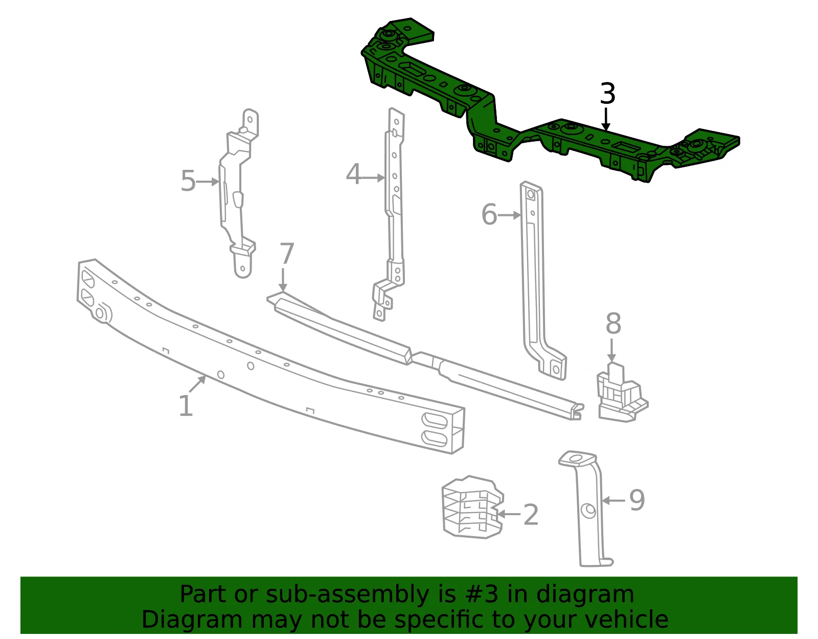 Upper Support - GM (26343797) - view 3
