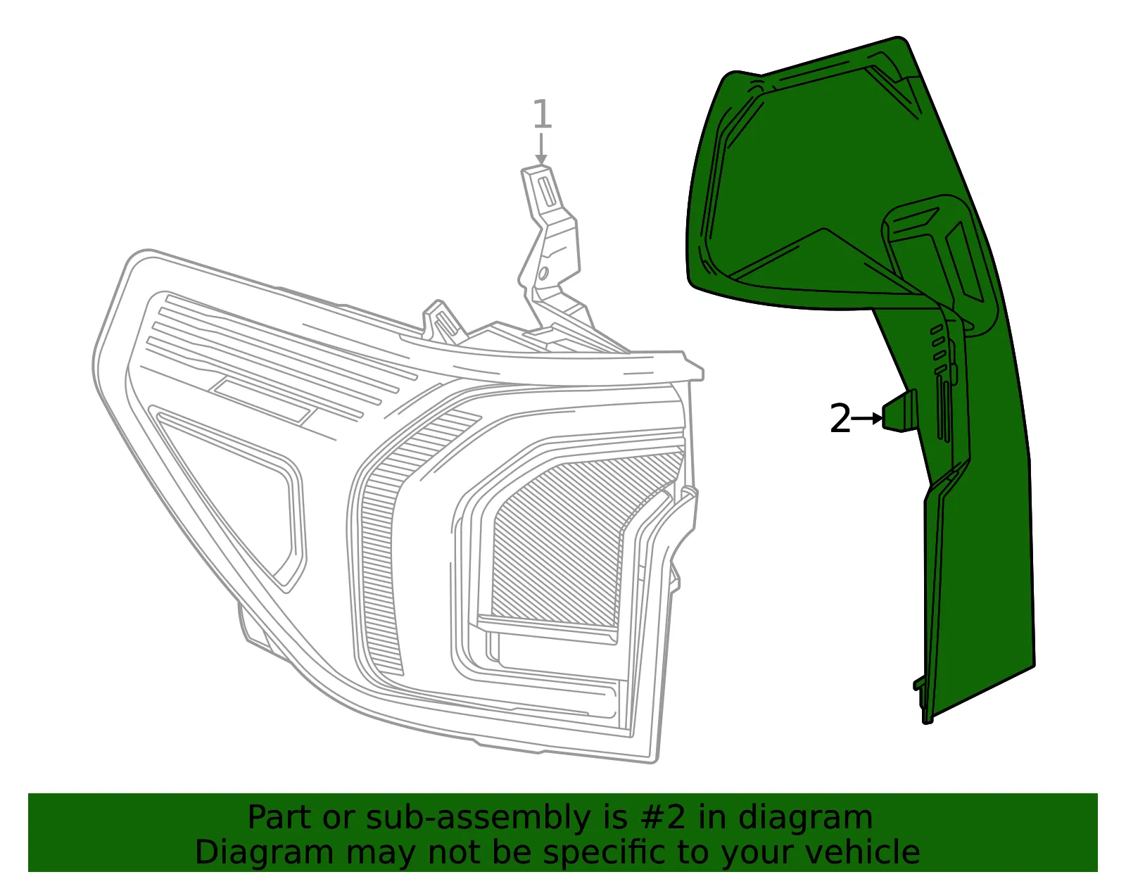 Closure Panel - GM (26344463) - view 2