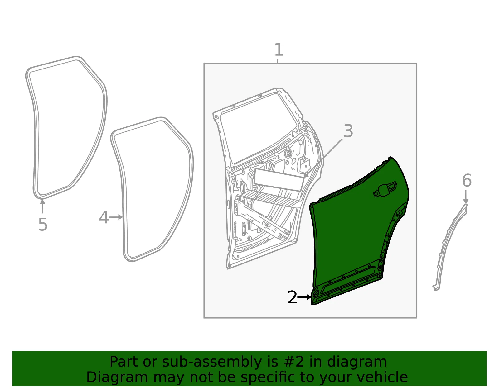 Outer Panel - GM (26344924) - view 3