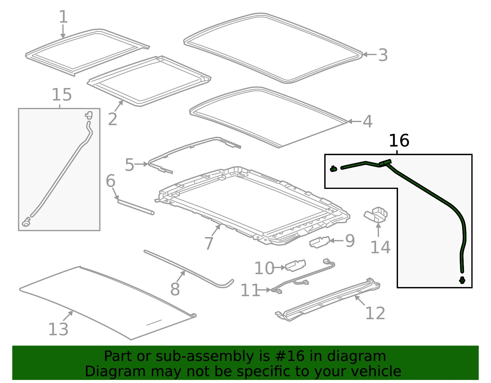 Drain Hose - GM (26345485) - view 3