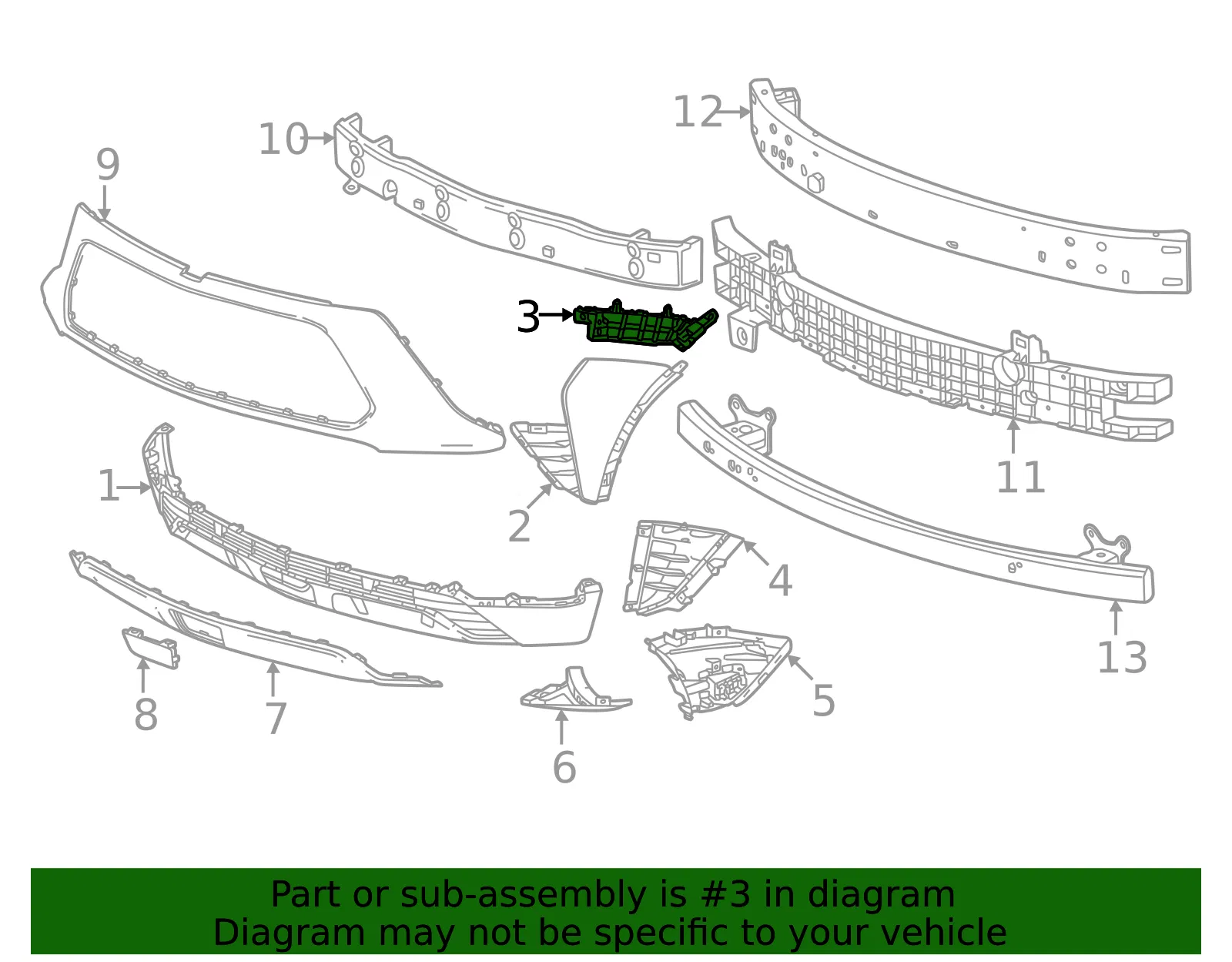 Upper Bracket - GM (26347339) - view 3