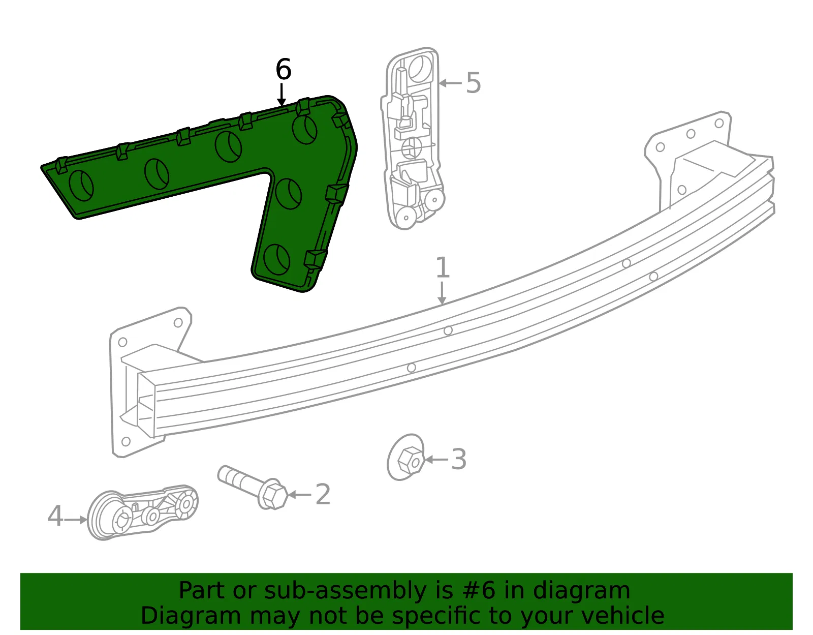 Guide Bracket - GM (26416611) - view 3