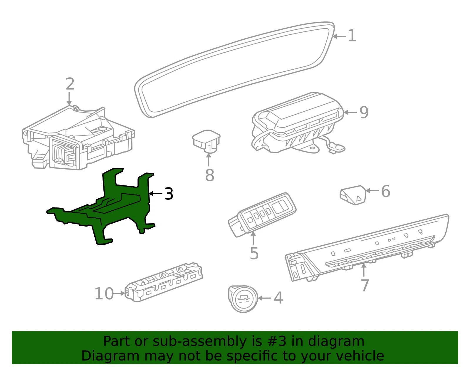 Mount Bracket - GM (26436371) - view 3